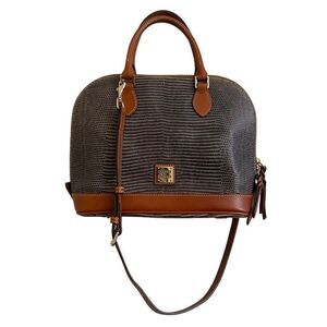 Dooney & Bourke Embossed Lizard Zip Zip Satchel